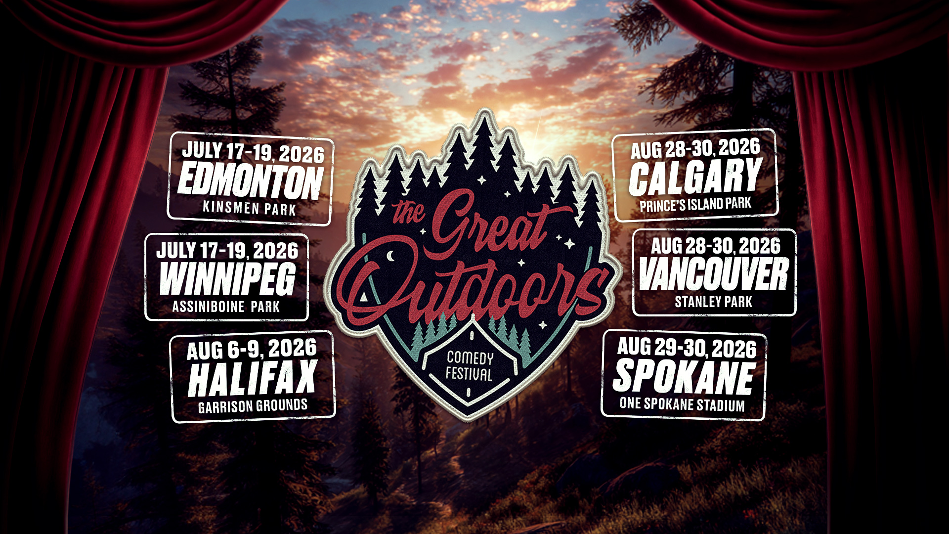 Great Outdoors Comedy Festival 2026